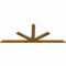 Ekena Millwork Saratoga Rough Sawn Timber Gable Bracket, Western Red Cedar, 84"W x 31"H x 2"D x 4"F, 9/12 Pitch GBW084X31X0204SAR00RWR - alternate 2